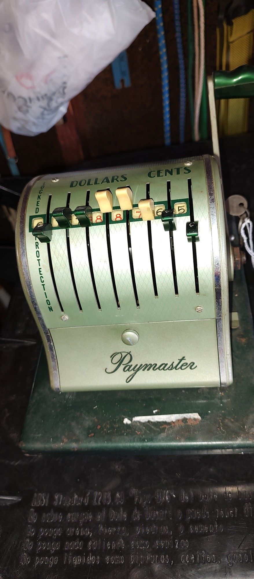 Paymaster Vintage with Keys