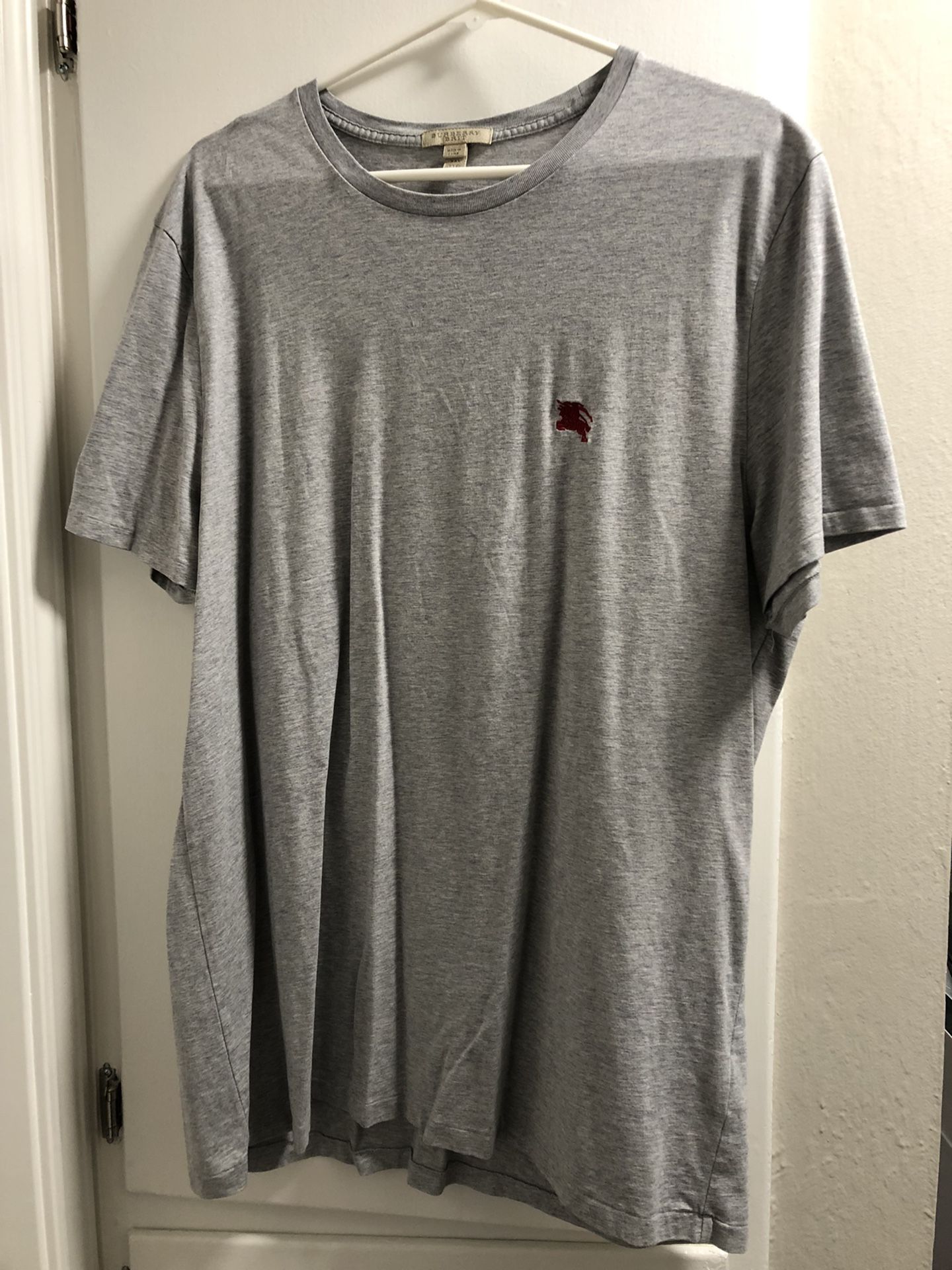 Burberry Crew Neck Short Sleeve T-Shirt Gray Mens XXL