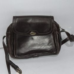 Authentic RARE Vintage 60's Gucci Shoulder Bag Brown Patent Leather Purse 1960's