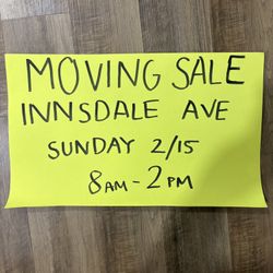 MOVING SALE YARD SALE 