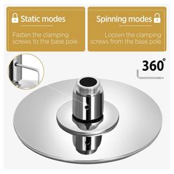 Yaheetech Professional Stripper Pole Spinning Static Dancing Pole Portable Removable 45mm Dance Pole Kit for Exercise Club Party Pub Home w/Tools