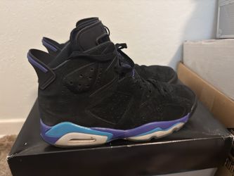 Jordan Aqua 6s For Dale Size 9