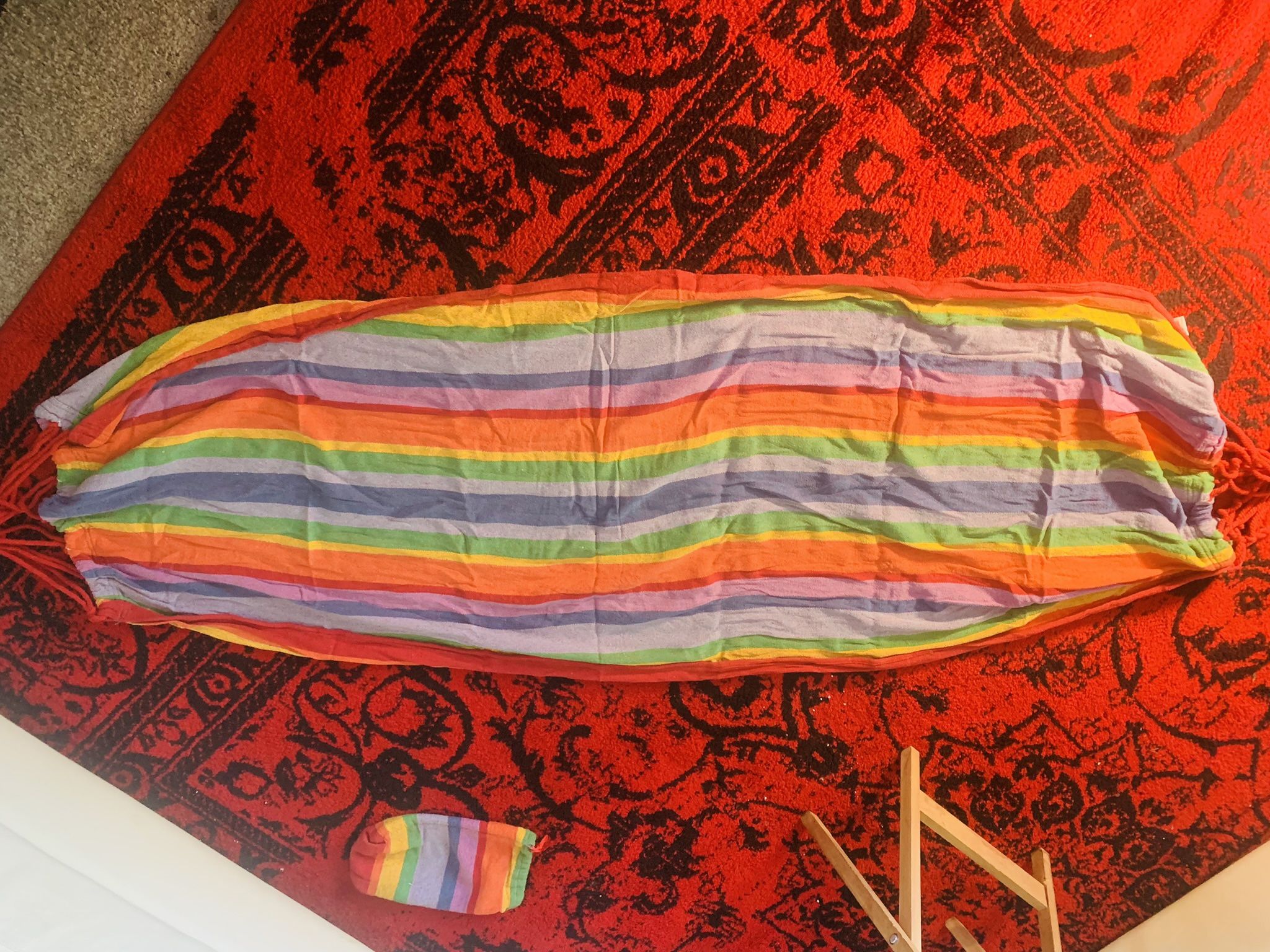 Rainbow Woven Hammock