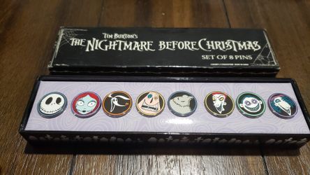 RARE VERY LIMITED EDITION Nightmare Before Christmas Set Of 8 pins