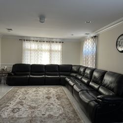 Leather 8 Piece sectional 