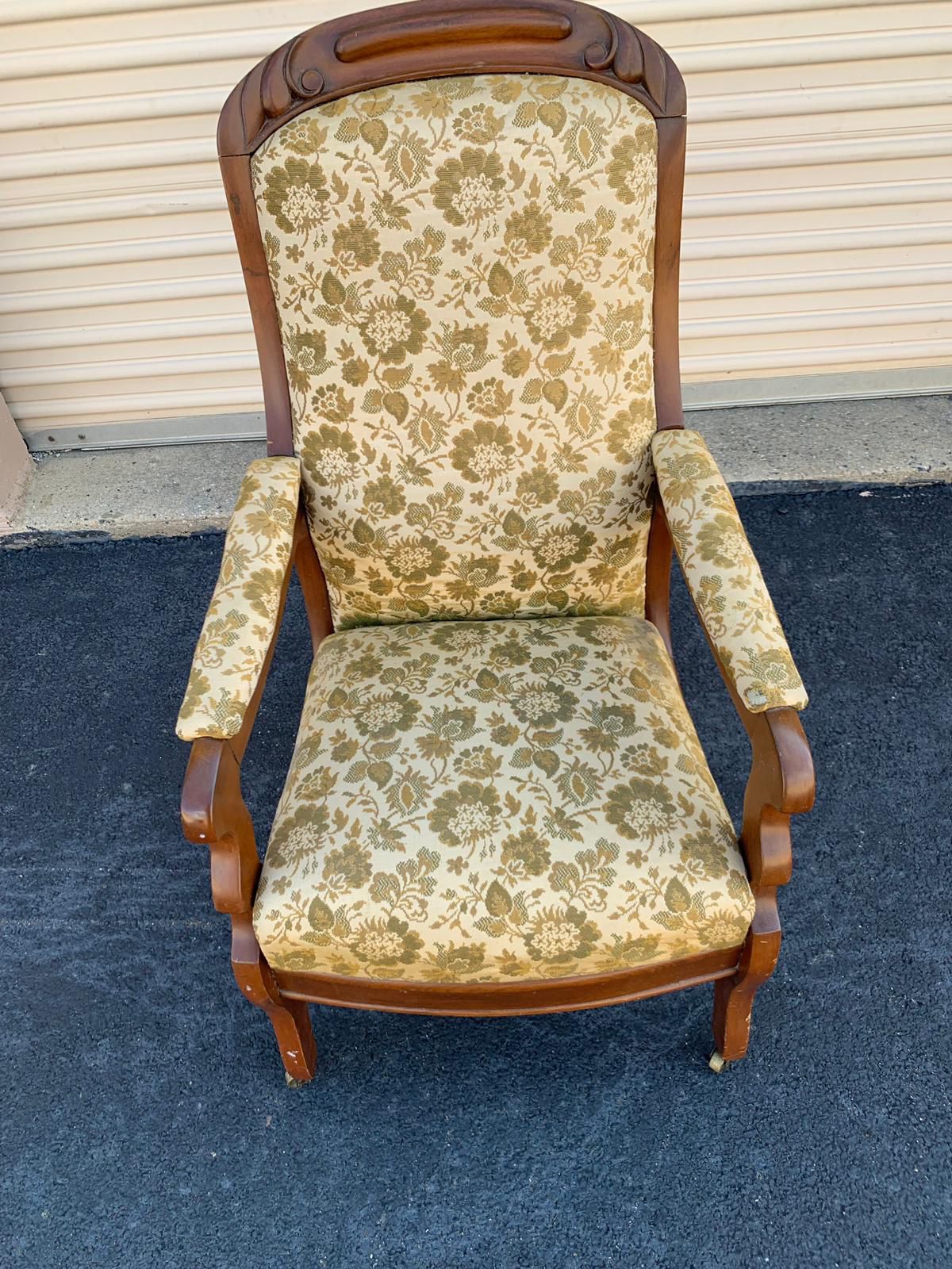 Antique rolling chair, very comfortable