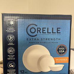 Corelle 12 pc set — (2 available)