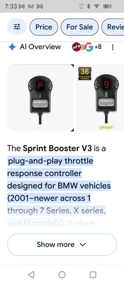 Sprint pedal booster v3