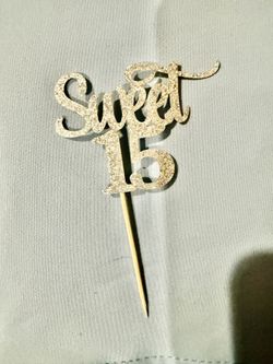 15th Birthday cup cake toppers