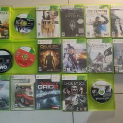 (17) Xbox 360 Games/ $30 For All