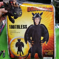 How to Train Your Dragon Toothless Costume w/Lights Child Size 4-6
