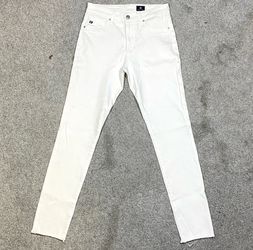 AG Adriano Goldschmied Farrah White Skinny Jeans Womens 27R Stretch Pants
