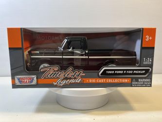 1969 Ford F-100 Diecast Model Car: 1/24 Scale, New In the Box By MotorMax