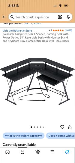 Two level L-Shaped desk