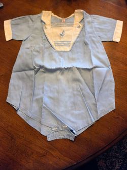 Infant vintage sailor suit