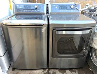 LG.  Washer And.  GAS DRYER