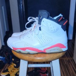 Jordan 6 White Infrared Size 9 $130