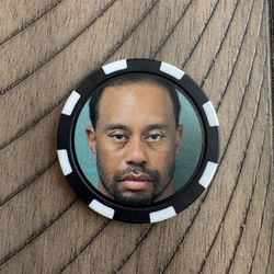 Tiger Woods Mugshot Golf Ball Marker