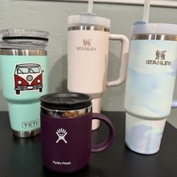Stanley, Yeti, Hydroflask 