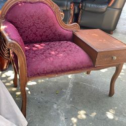 Antique Chair With Drawer