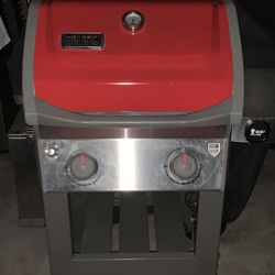 Weber Spirit 2 Burners BBQ Grill Propane Red And Silver