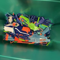 3 Nerf Guns And Nerf Bullets 