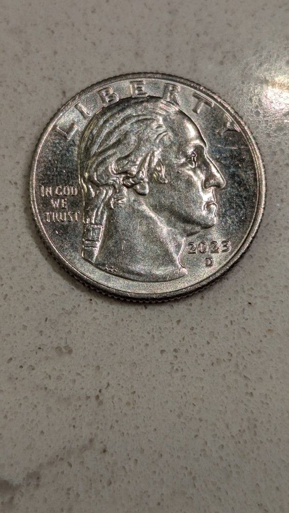 ERROR - 2023 D - Jovita Idar Women's Quarter Reads “In Cod We Trust”