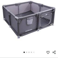 Whelping Box for Dogs and Puppies, 48×48×18in Puppies Playpen Overall 150D Oxford Fabric with Waterproof Whelping Pad ID Collars for Medium Small Dogs