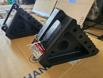 Solid Rubber Wheel Chock All Weather