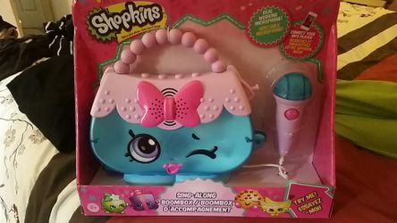 Shopkins sing along boombox