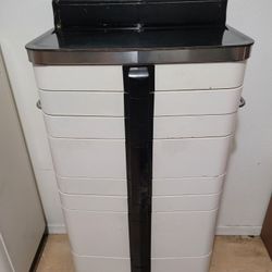 1951 Hamilton Art Deco Vintage Antique Steam Punk Hospital Medical Dr's Dental Cabinet Tattoo Beauty Salon Storage Chest 