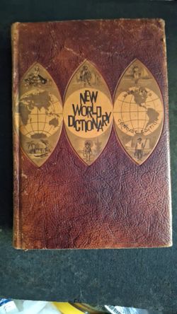 1960 Leather Webster Dictionary