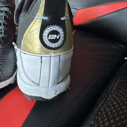 Football Cleats And Sticky Gloves Size 8