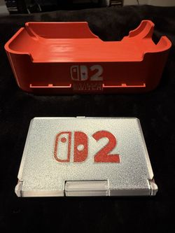 Nintendo Switch 2 Dock Stand with game holder