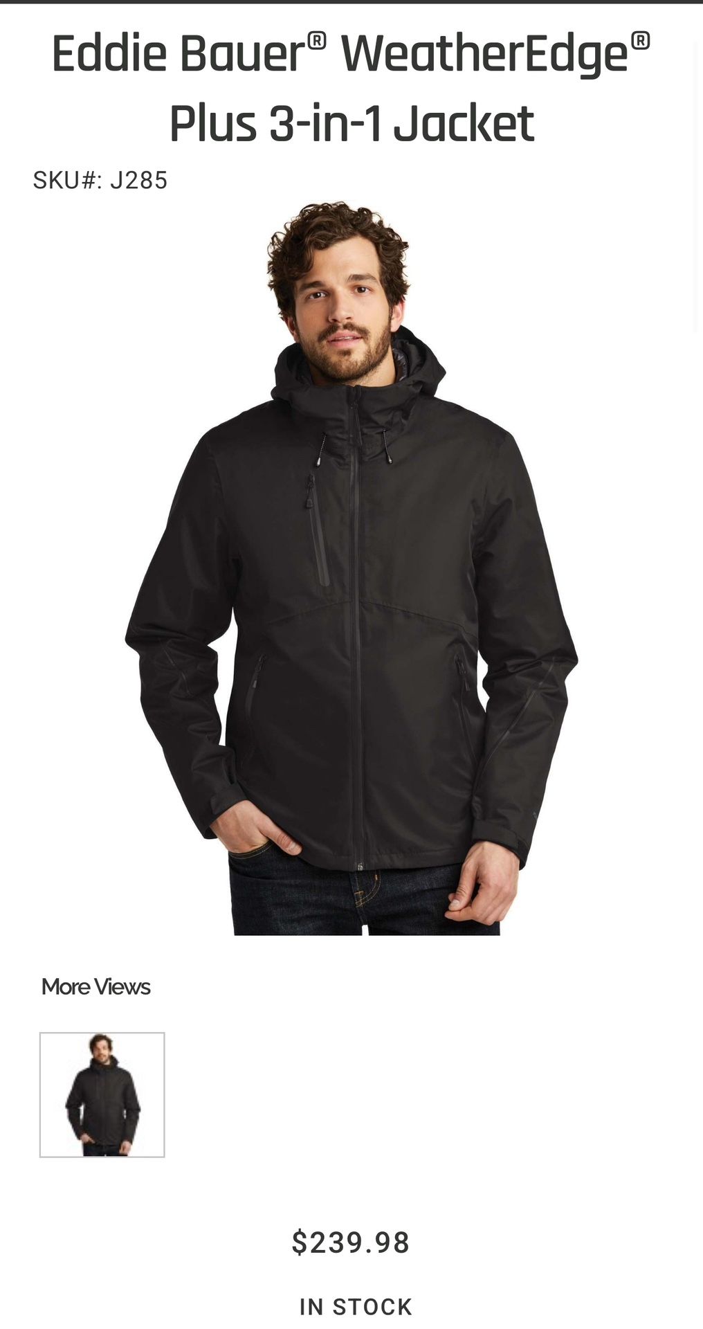 Eddie Bauer WeatherEdge Plus 3-in-1 Jacket