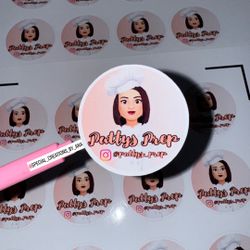 60/1.5” Personalized business logo stickers glossy finish ✨ Message me if you want to order yours