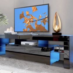 New 63” Tv Stand In Box 📦 Fits Tv Up To 75” No Credit Needed $39 Down 