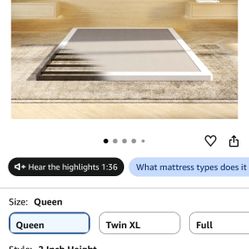 New 2 Inch Queen Box Spring 