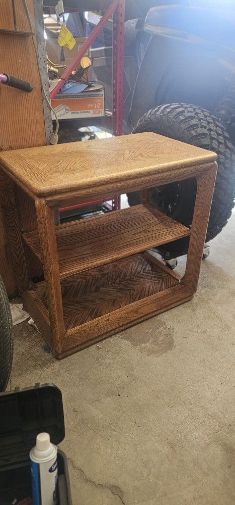 Oak End Table