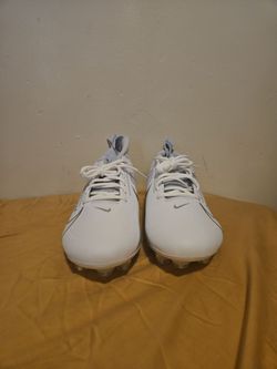 NEW white sliver metallic Nike Vapor Edge Pro 360 2 football cleats Mens Sz 13.5