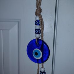 Blue Evil Eye Glass Home Wall Decoration