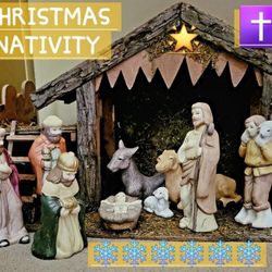  Christmas Nativity Set Vintage