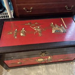 Red Oriental Chest