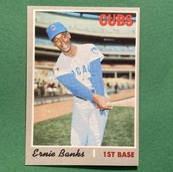 Ernie Banks 1970 Topps Baseball Card Cubs