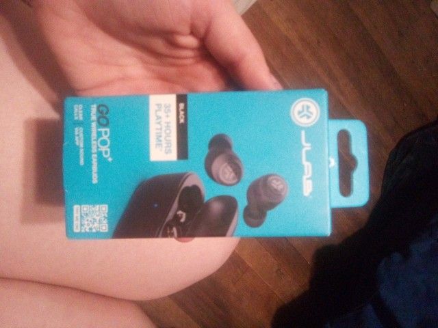 JLab GO POP+ Black Wireless Earbuds