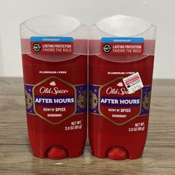 Old Spice After Hours Scent Of Spice Deodorant Set $8 Or $4 Each 