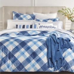 CHARTER CLUB DAMASK DESIGNS PAINTED PLAID 3-PC. KING