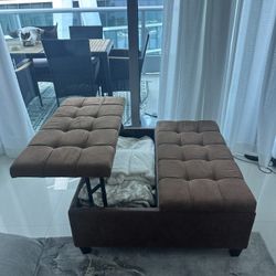 36”x36” Storage Ottoman – Great Shape!