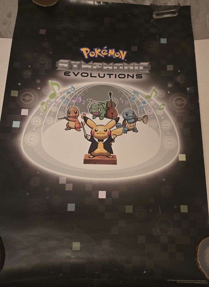 Pokemon Symphonic Evolutions Poster 23.5"x36"