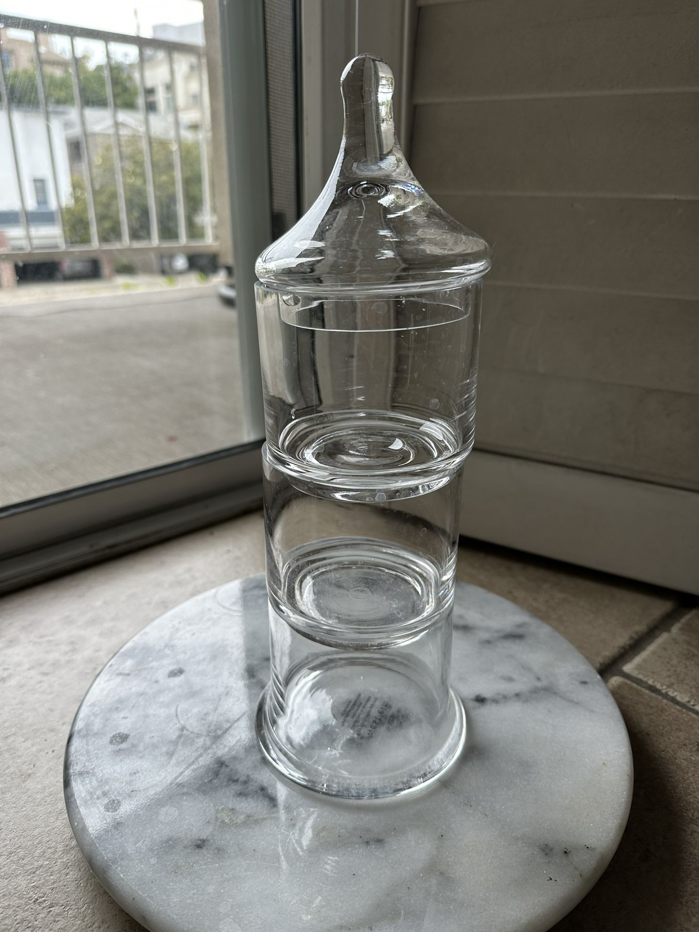 West Elm Apothecary Glass Bath Accessories Jar